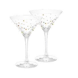 Swarovski Martini Glass Set of 2 (Lime Edition)