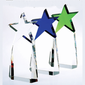 Modern Star Crystal Trophy
