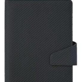 Business Portfolio Black Textured IPU Cover with Magnetic Clip