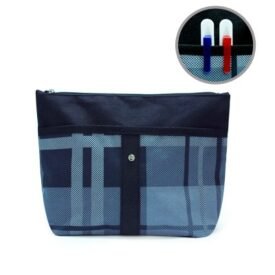 Checkered Toiletries Pouch